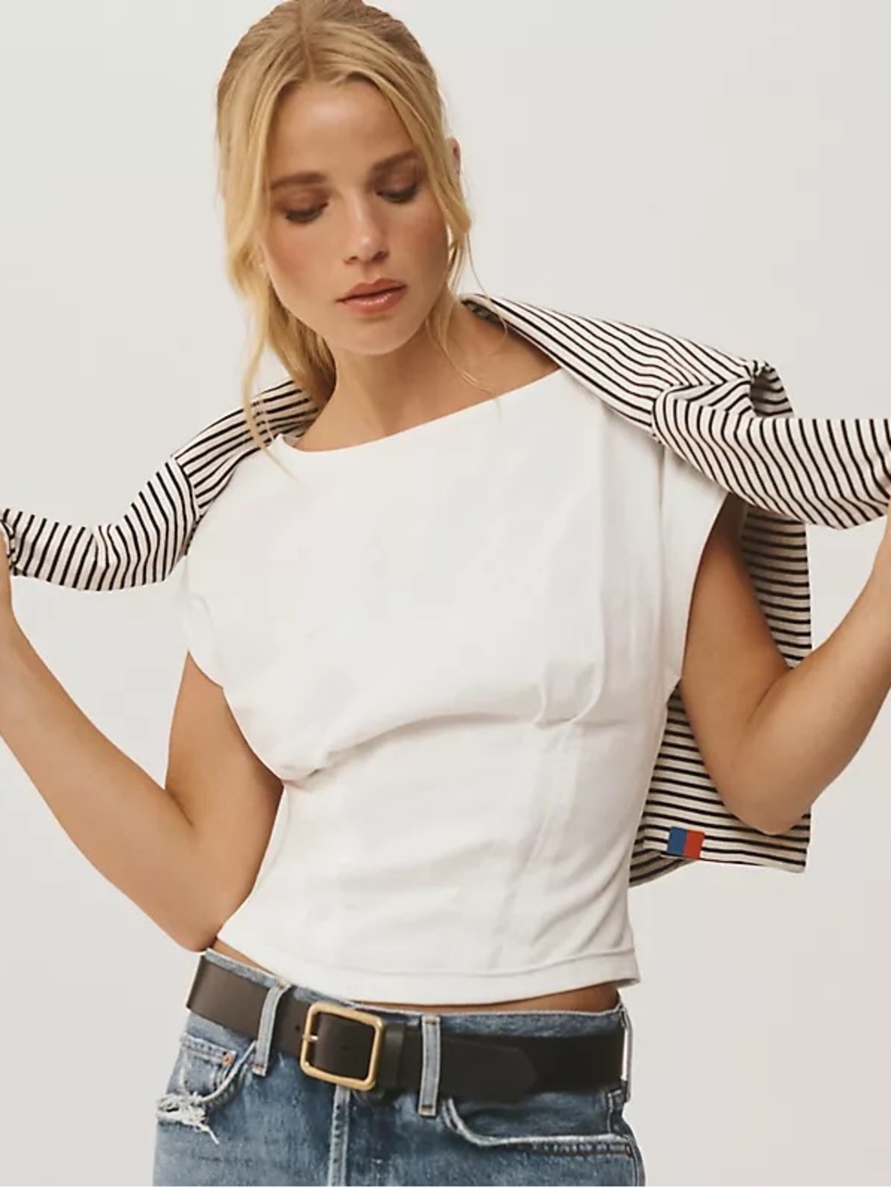 Anthropologie Pilcro Corset Tee